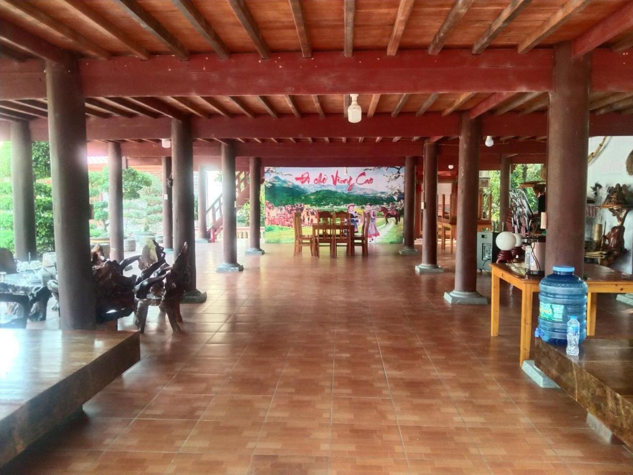 A Lin Homestay Bac Ha Bac Hà Exterior foto