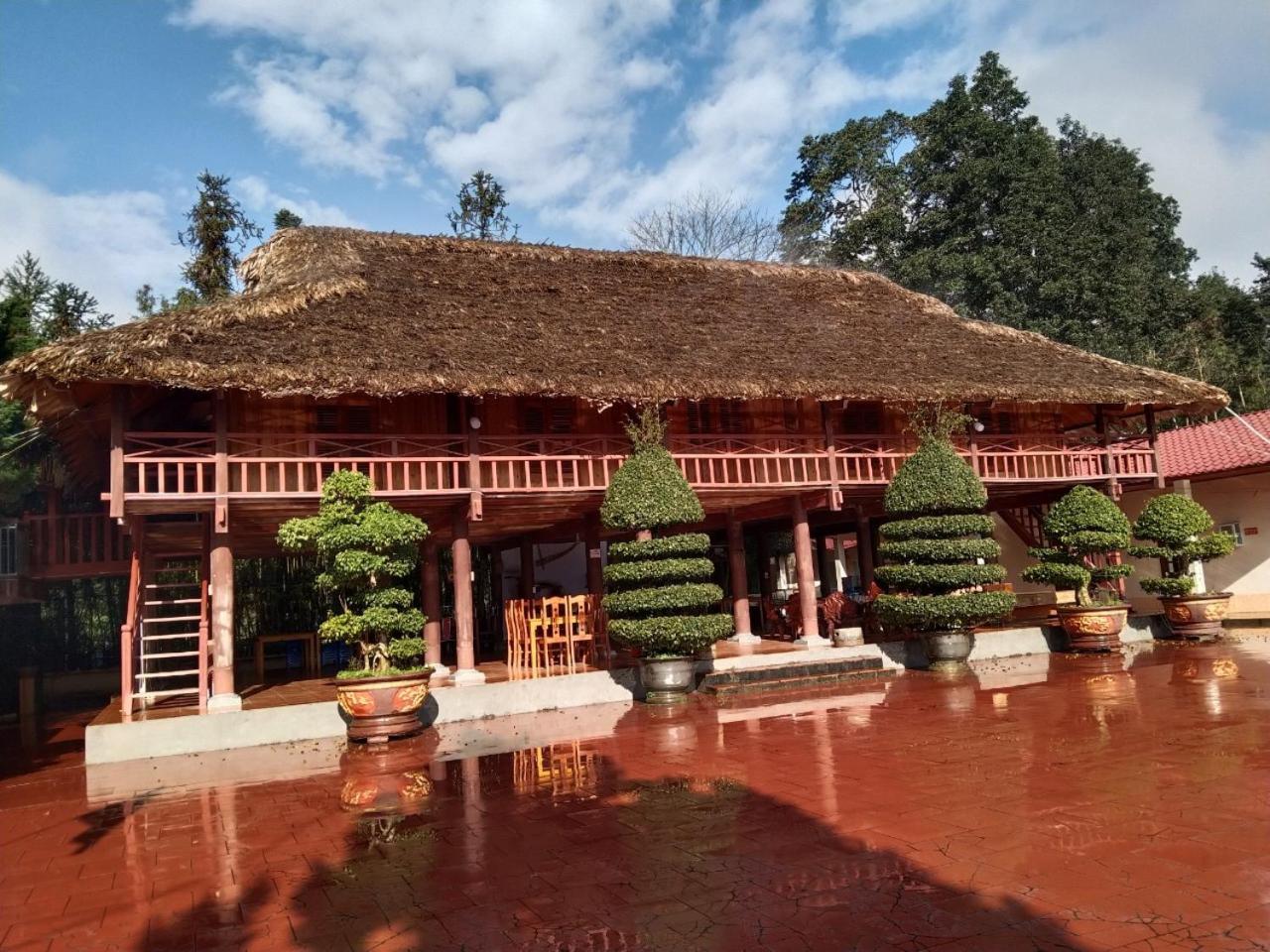 A Lin Homestay Bac Ha Bac Hà Exterior foto