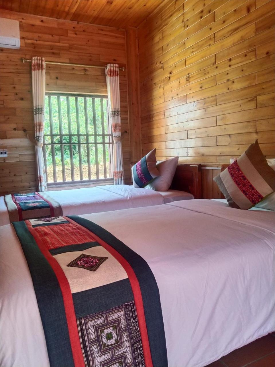 A Lin Homestay Bac Ha Bac Hà Exterior foto