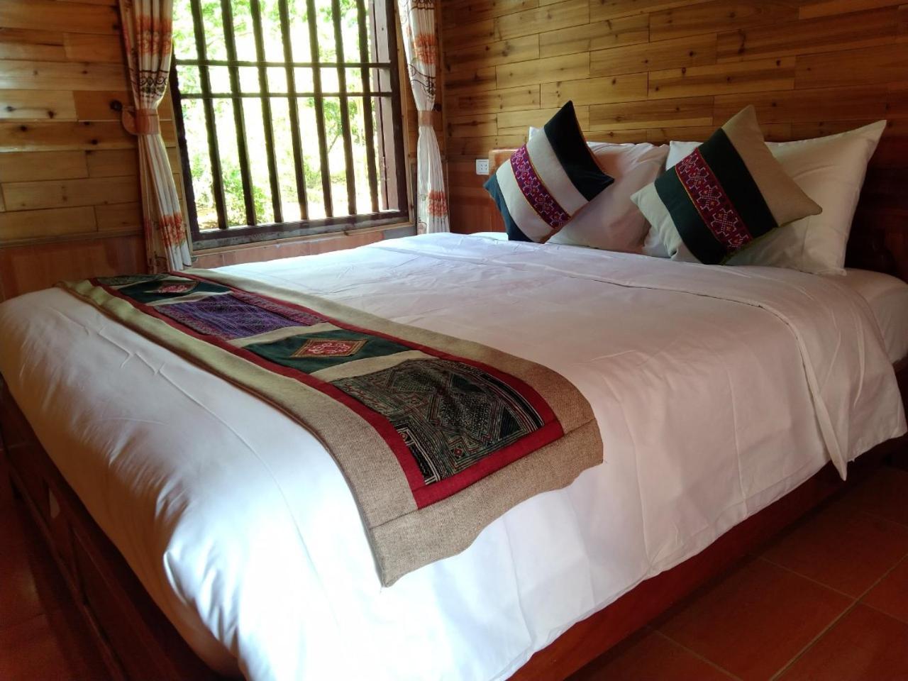 A Lin Homestay Bac Ha Bac Hà Exterior foto